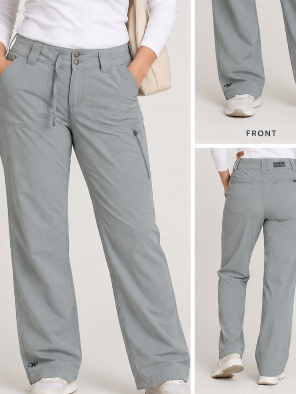 Outdoor research Lightweight Outdoor 5 pocket hiking Pants in Light Gray size 2